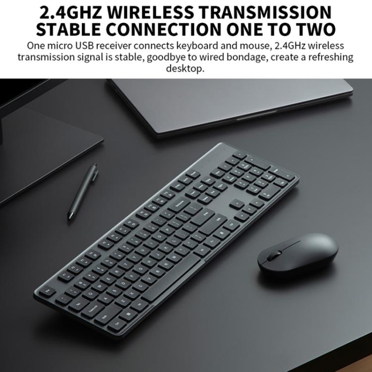 Original Xiaomi 2.4GHz Wireless Keyboard + Mouse Set for Notebook Desktop Laptop