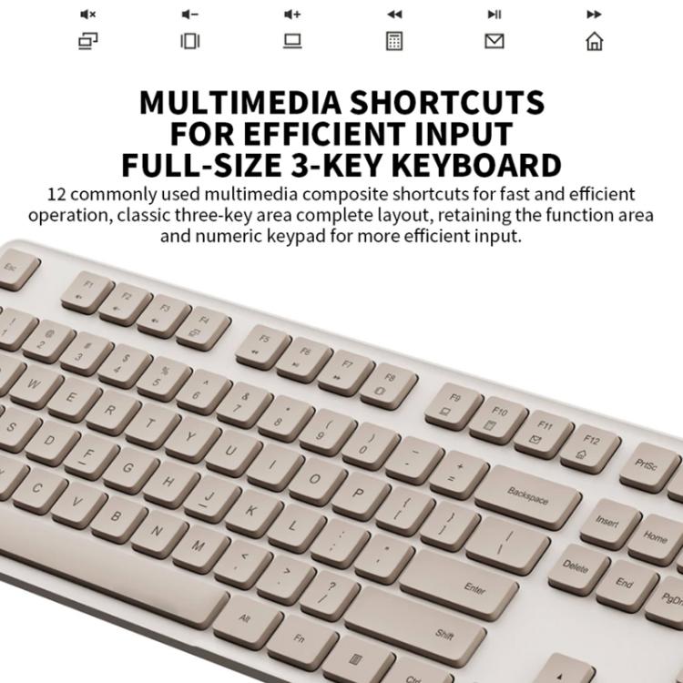 Original Xiaomi 2.4GHz Wireless Keyboard + Mouse Set for Notebook Desktop Laptop