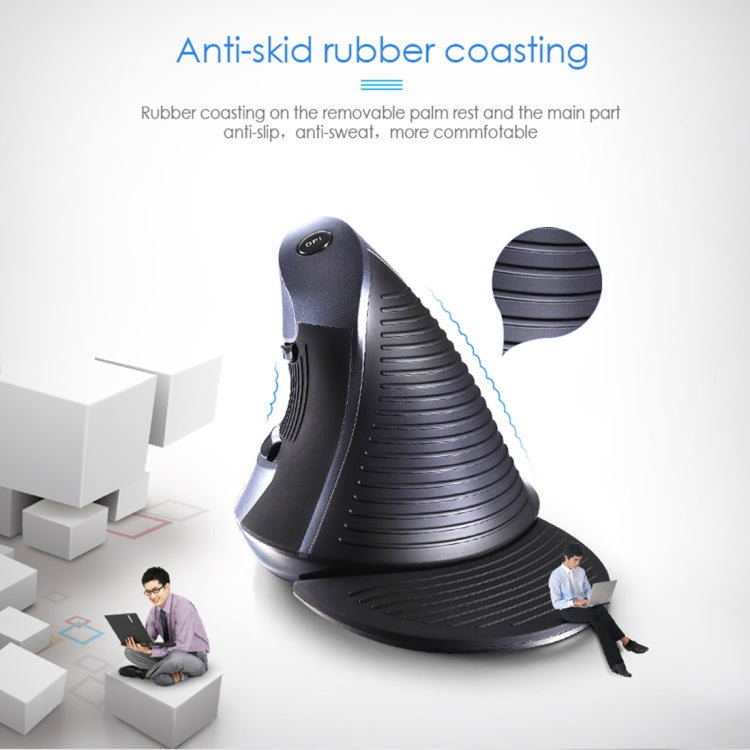 DELUX M618GX Wireless Ergonomic Vertical Mouse 1600DPI Optical Mouse