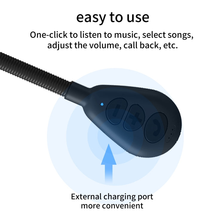 T6 Motorcycle Helmet Bluetooth V5.0 Headset