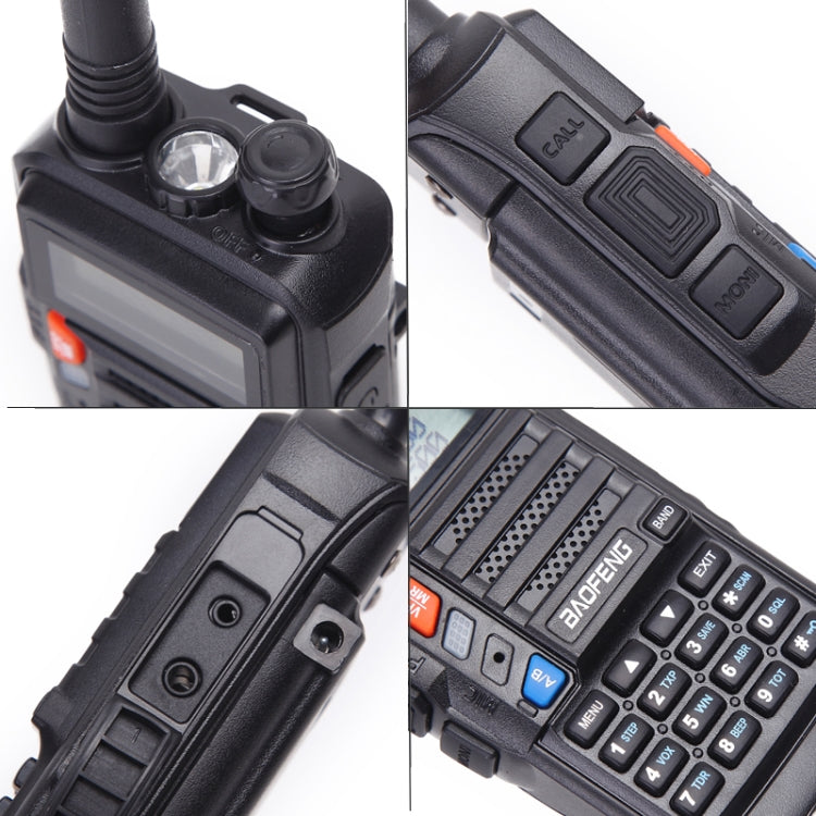 Baofeng BF-UV5R Plus S9 FM Interphone Handheld Walkie Talkie, US Plug