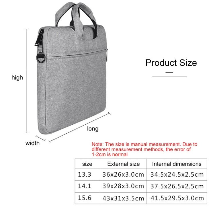 ST01S Waterproof Oxford Cloth Hidden Portable Strap One-shoulder Handbag for 13.3 inch Laptops