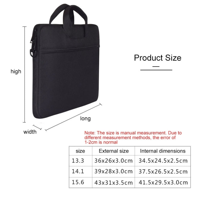 ST01S Waterproof Oxford Cloth Hidden Portable Strap One-shoulder Handbag for 15.6 inch Laptops, ST01S 15.6 inch Navy Blue, ST01S 15.6 inch Black, ST01S 15.6 inch Pink, ST01S 15.6 inch Light Grey, ST01S 15.6 inch Dark Gray