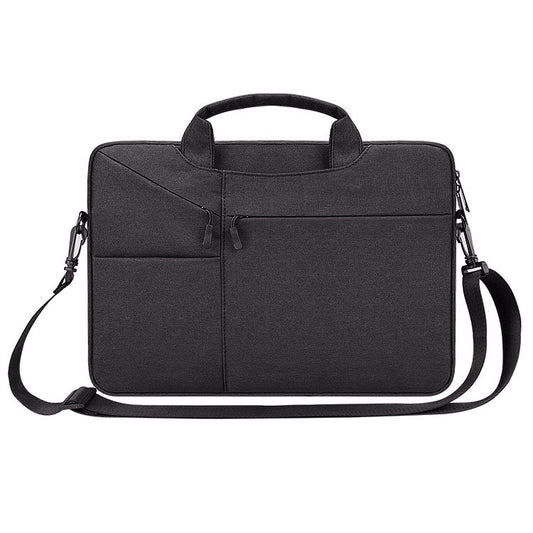 ST02S Waterproof Tear Resistance Hidden Portable Strap One-shoulder Handbag for 14.1 inch Laptops, with Suitcase Belt, ST02S 14.1 inch Black, ST02S 14.1 inch Dark Gray, ST02S 14.1 inch Pink, ST02S 14.1 inch Light Grey, ST02S 14.1 inch Navy Blue