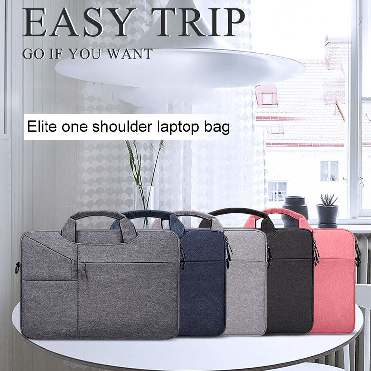ST02S Waterproof Tear Resistance Hidden Portable Strap One-shoulder Handbag for 14.1 inch Laptops, with Suitcase Belt