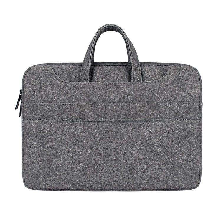ST06S Waterproof PU Leather Zipper Hidden Portable Strap One-shoulder Handbag for 13.3 inch Laptops, with Magic Stick & Suitcase Belt, ST06S 13.3 inch Dark Gray, ST06S 13.3 inch Pink, ST06S 13.3 inch Light Grey