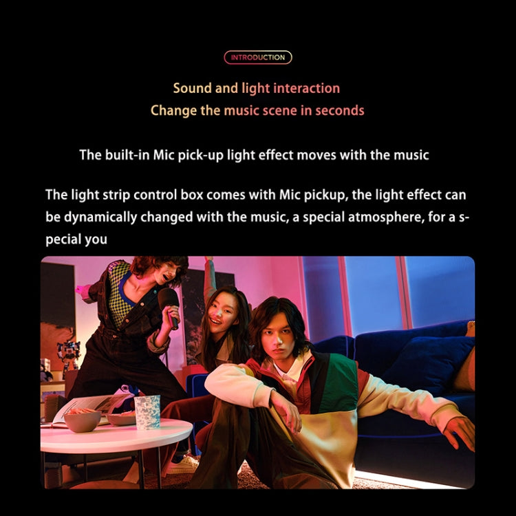 Xiaomi Mijia 2m Synchronized RGB Ambient Light Strip, US Plug