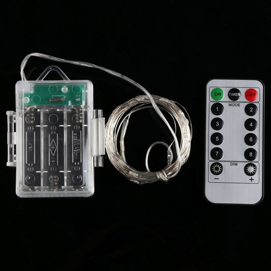 50 LEDs 3 x AA Batteries Box Fairy Lamp Decorative Light with Remote Control, DC 5V, White Light/Remote Control, Warm White/Remote Control, Colorful Light/Remote Control