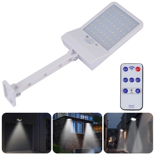 6W 800LM 48 LEDs Solar Remote Control Flat Lamp with Bracket