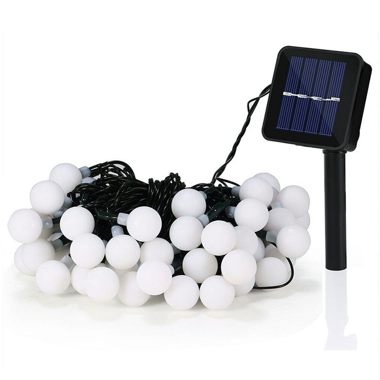 Ball Shape 30 LEDs Outdoor Waterproof Christmas Festival Decoration Solar Lamp String