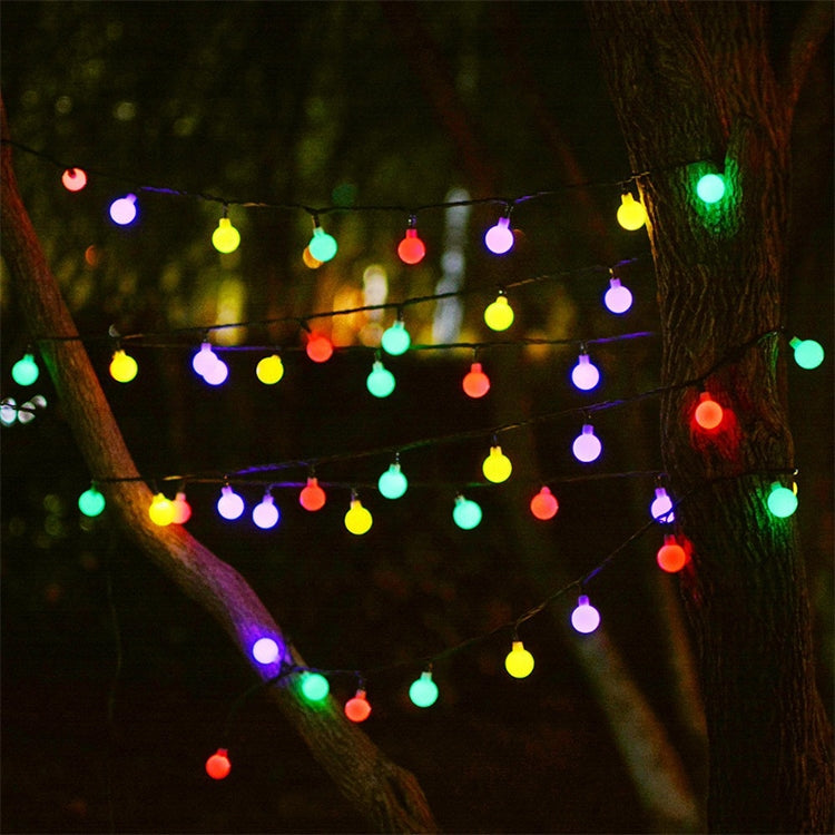 Ball Shape 30 LEDs Outdoor Waterproof Christmas Festival Decoration Solar Lamp String