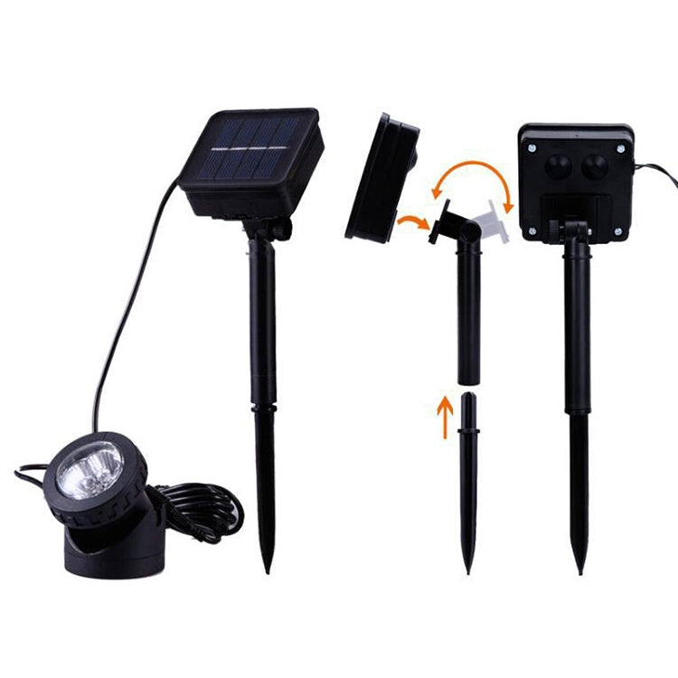 Two Heads LED Outdoor Waterproof Solar Underwater Spotlight Floodlight