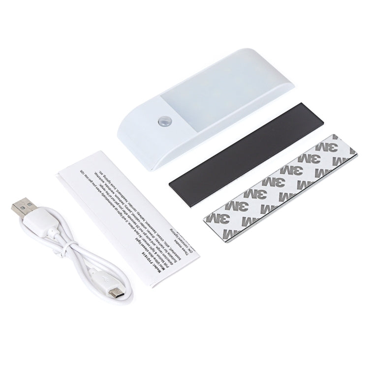 1W 12 LEDs 240 LM USB Charging, Sensor Distance: 3m, DC 5V