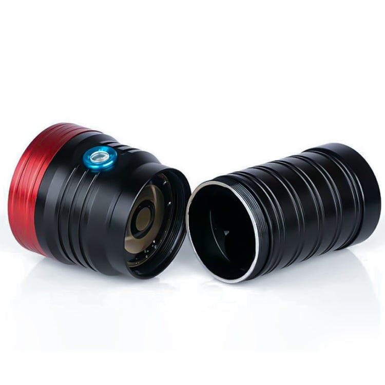 3 Gears, DB18 18xT6, Luminous Flux: 5400lm LED Flashlight, Without Battery