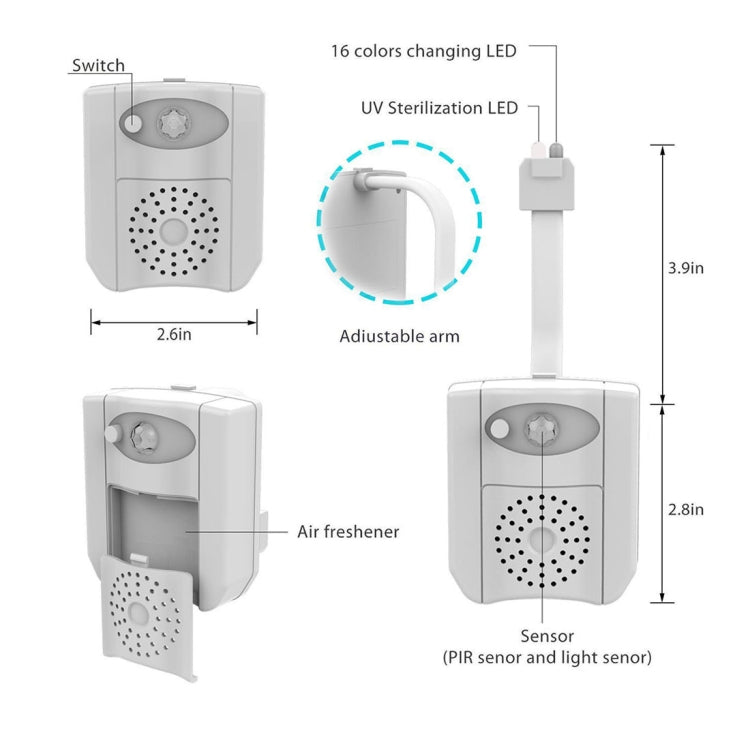 Home Toilet Bathroom Seat Night Light, DC 5V