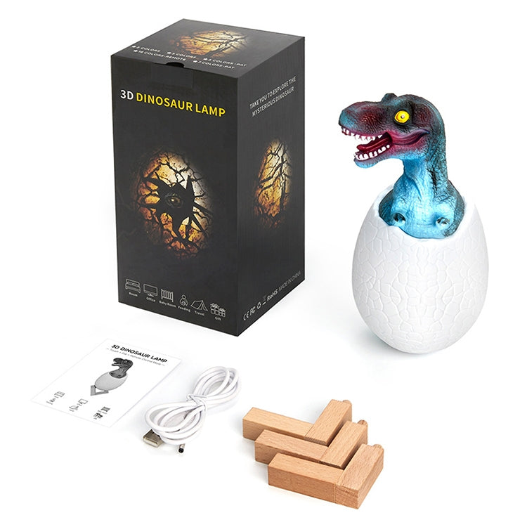 Tyrannosaurus Shape Creative Touch 3D Decorative Night Light, 3-color Patting Version