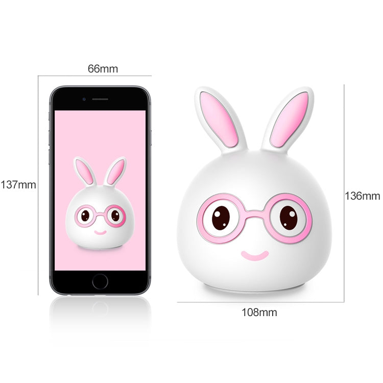Happy Rabbit Creative Touch 3D LED Decorative Night Light, USB Charging Version