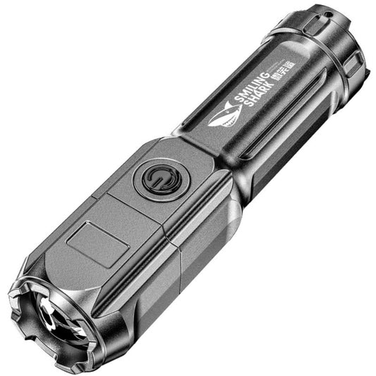 SMILING SHARK 622A Telescopic Focusing Three-gear Bright LED Flashlight, 622A