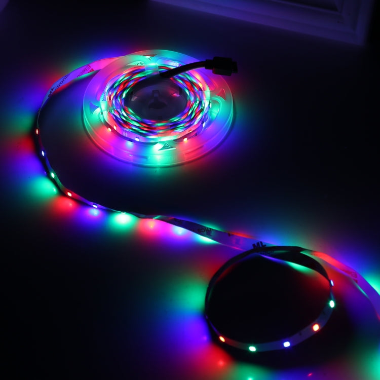 Bare Board 2835 SMD RGB LED Rope Light, 60 LED/m, Length: 5m, 12V 2A 100-240V, with 44-key Remote Control