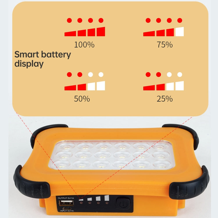 50W 32 LEDs Solar Portable Camping Light Magnetic Lighting Emergency Light with Four Levels of Brightness & Power Bank & Battery Indicator