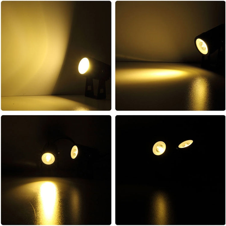 3W One for Three Solar Spotlight Outdoor IP65 Waterproof Light Control Induction Lawn Lamp, Luminous Flux: 300-400lm (RGB Cyclic Fixation)