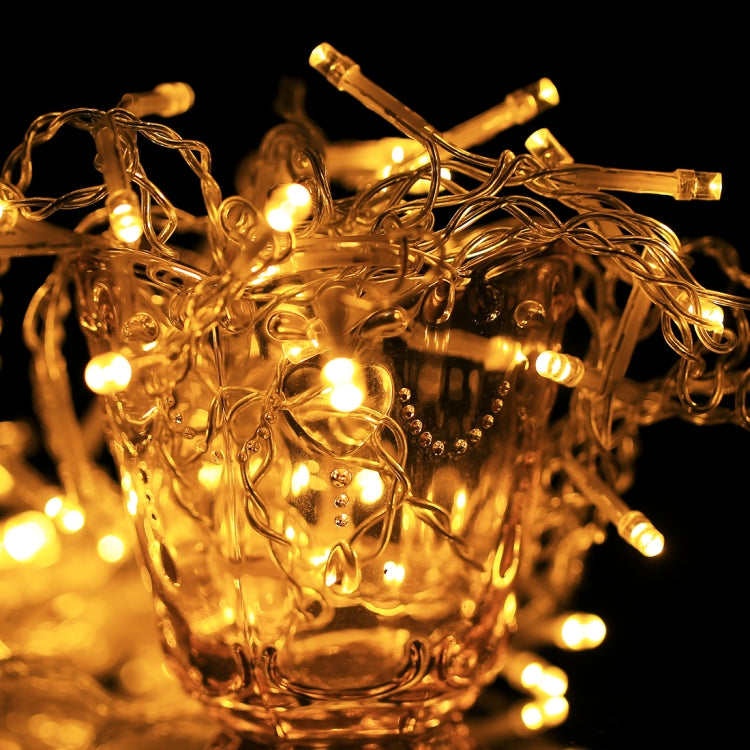 96 LEDs Little Ice Bars String Light with End Joint & Multi-function Controller, EU Plug, AC 220V