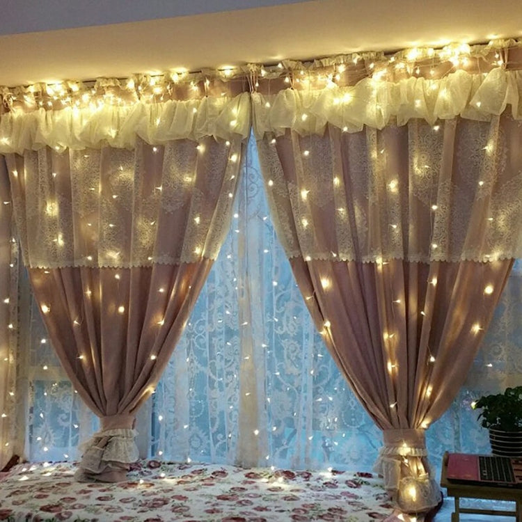 96 LEDs Little Ice Bars String Light with End Joint & Multi-function Controller, EU Plug, AC 220V