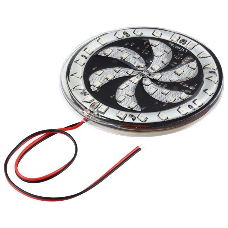 65 LEDs SMD 2835 Motorcycle Modified Windmill Angel Eyes RGB Light Fire Wheel Light Styling Flash Atmosphere Lamp, Diameter: 8.3cm, DC 12V