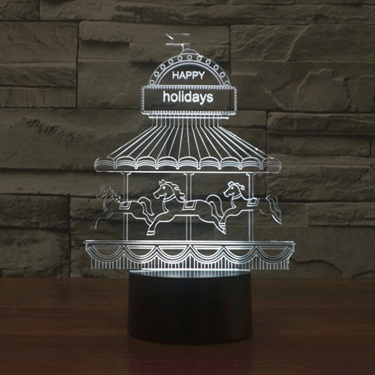 7 Color Discoloration Creative Visual Stereo Lamp Desk Lamp Night Light