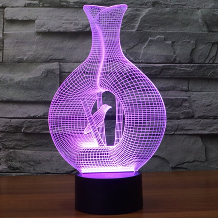 7 Color Discoloration Creative Visual Stereo Lamp Desk Lamp Night Light