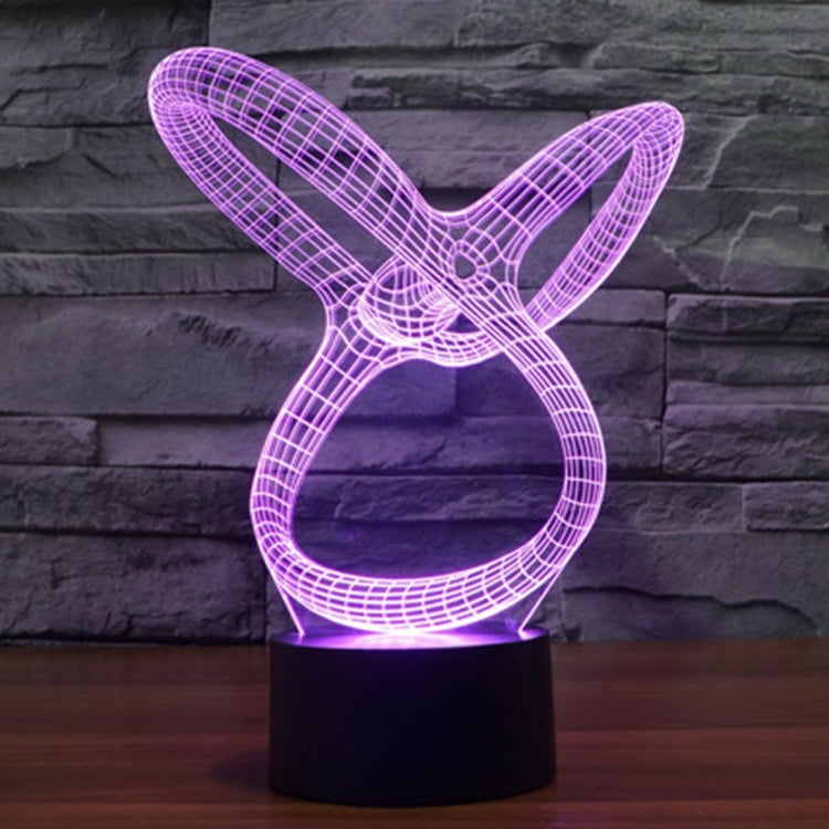 7 Color Discoloration Creative Visual Stereo Lamp Desk Lamp Night Light