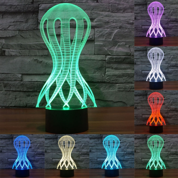7 Color Discoloration Creative Visual Stereo Lamp Desk Lamp Night Light
