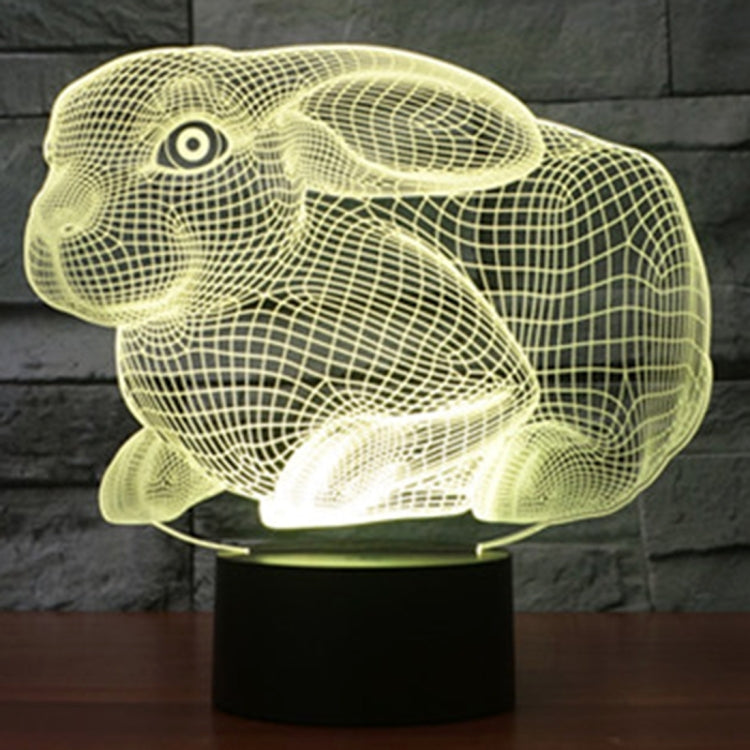 7 Colour Discoloration Creative Visual Stereo Lamp Desk Lamp Night Light