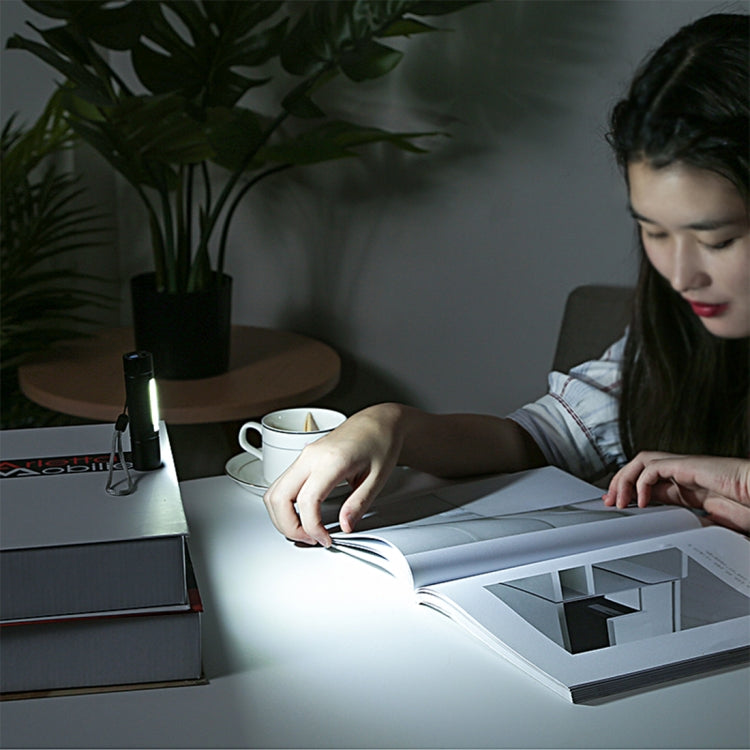 A1 USB Charging Waterproof Fixed Focus XPE + COB Flashlight with 3-Modes & Storage Box