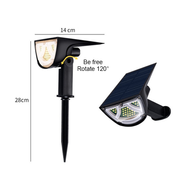 Solar Projection Light Outdoor IP65 Waterproof LED Landscape Garden Ground Plug Light Decorative Lawn Lamp