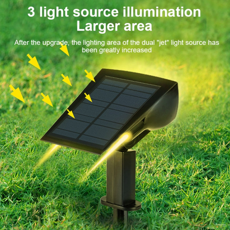 Solar Projection Light Outdoor IP65 Waterproof LED Landscape Garden Ground Plug Light Decorative Lawn Lamp