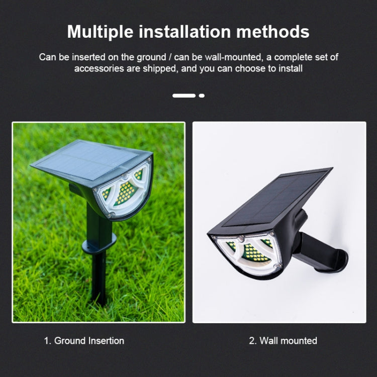 Solar Projection Light Outdoor IP65 Waterproof LED Landscape Garden Ground Plug Light Decorative Lawn Lamp