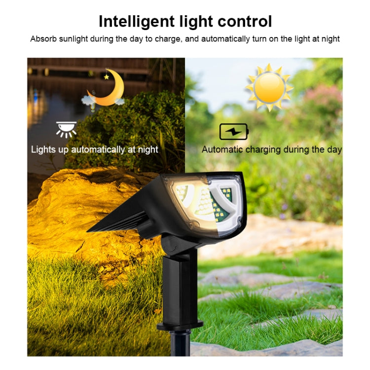 Solar Projection Light Outdoor IP65 Waterproof LED Landscape Garden Ground Plug Light Decorative Lawn Lamp