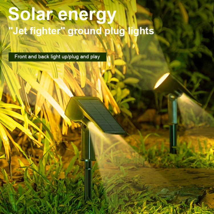 Solar Projection Light Outdoor IP65 Waterproof LED Landscape Garden Ground Plug Light Decorative Lawn Lamp