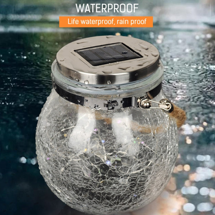 Solar Energy Glass Bottle Pendent Lamp IP55 Waterproof Outdoor Garden Decoration Light