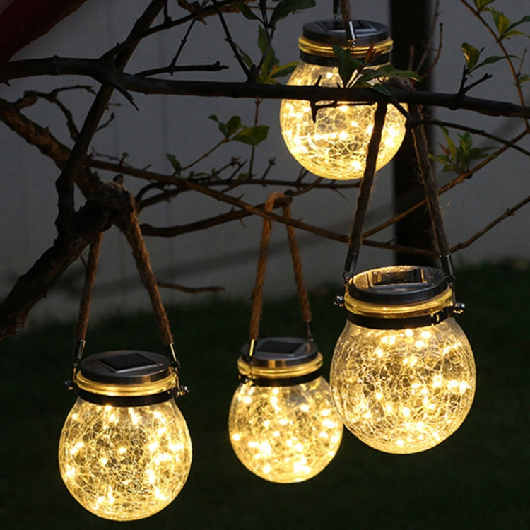 Solar Energy Glass Bottle Pendent Lamp IP55 Waterproof Outdoor Garden Decoration Light