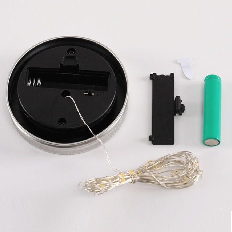 10 LEDs Solar Energy Mason Bottle Cap Pendent Lamp Outdoor Decoration Garden Light, Not Include Bottle Body