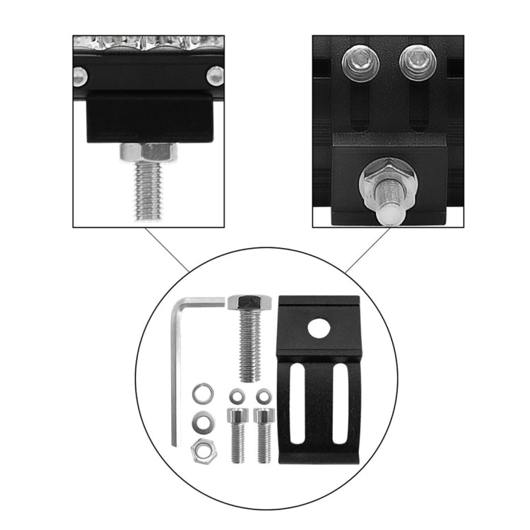 7 inch 30W 3000LM 6000K LED Strip Lamp Working Refit Off-road Vehicle Roof Strip Light