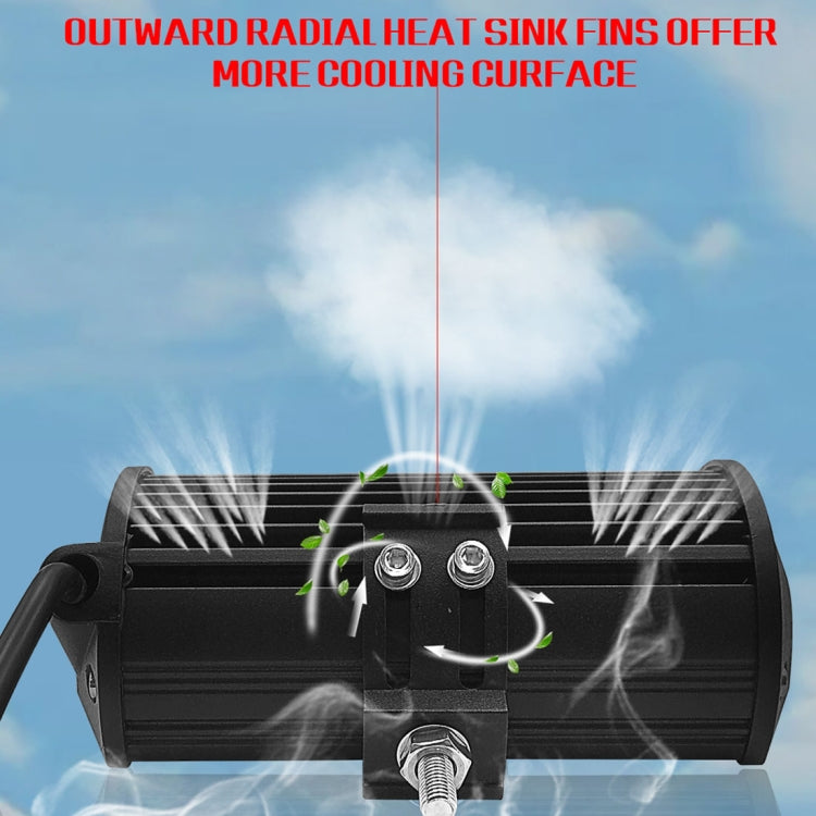 7 inch 30W 3000LM 6000K LED Strip Lamp Working Refit Off-road Vehicle Roof Strip Light