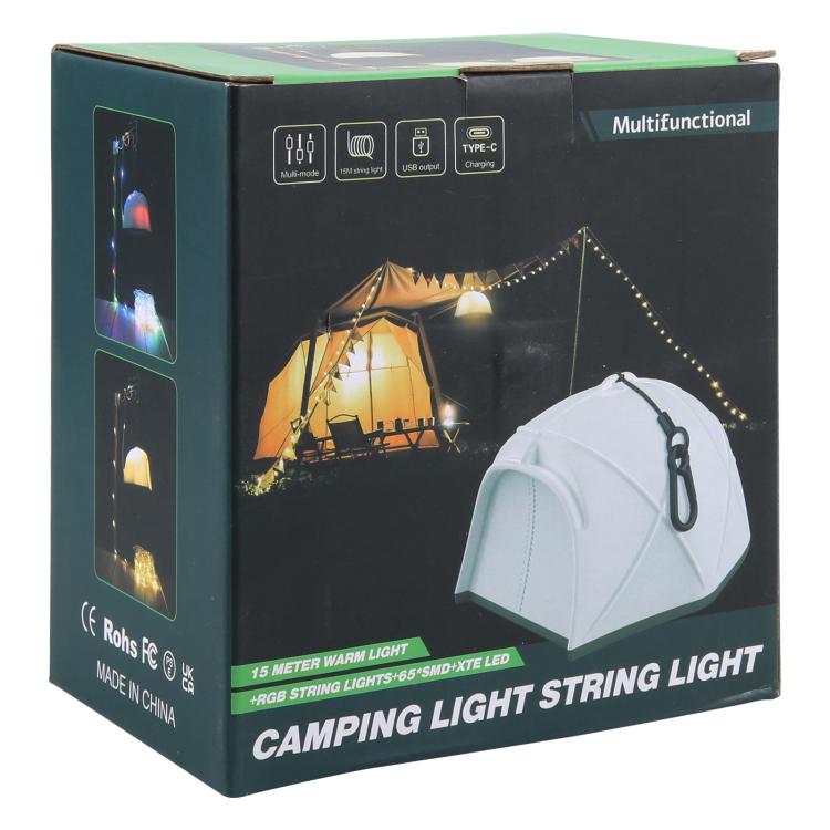 KXK-505 Multifunctional Tent Camping Llight with 15m String Light