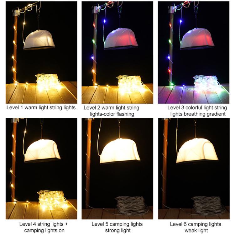 KXK-505 Multifunctional Tent Camping Llight with 15m String Light