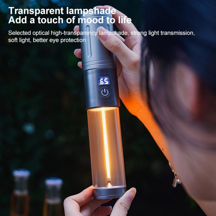 KXK-606 15W Camping Flashlight Rechargeable Emergency Light