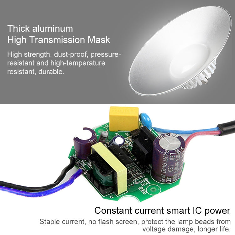30W Warehouse Workshop Factory LED Mining Lamp Explosion-proof Light, Hook without Chain Engineering Version