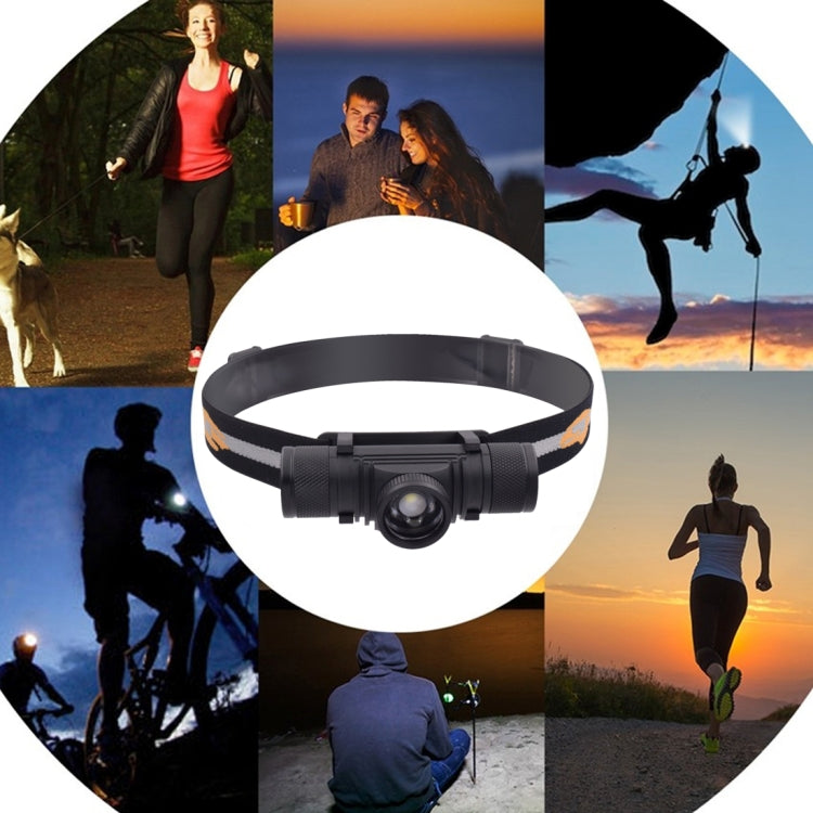 1200 LM USB Charging Rotate Focus Outdoor LED Headlight