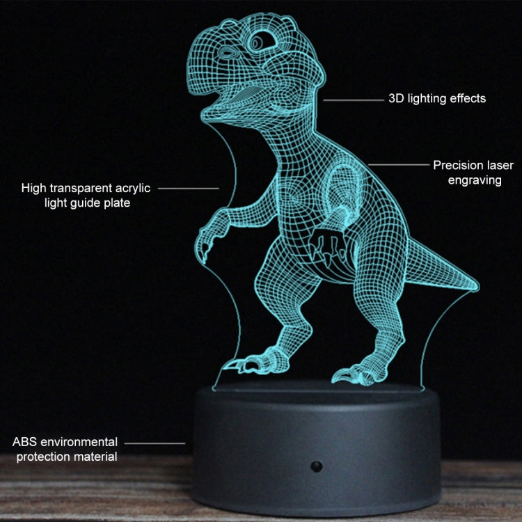 DC01 Crack Base Bicycle Creative 3D Colorful LED Decorative Night Light, Remote Control Version